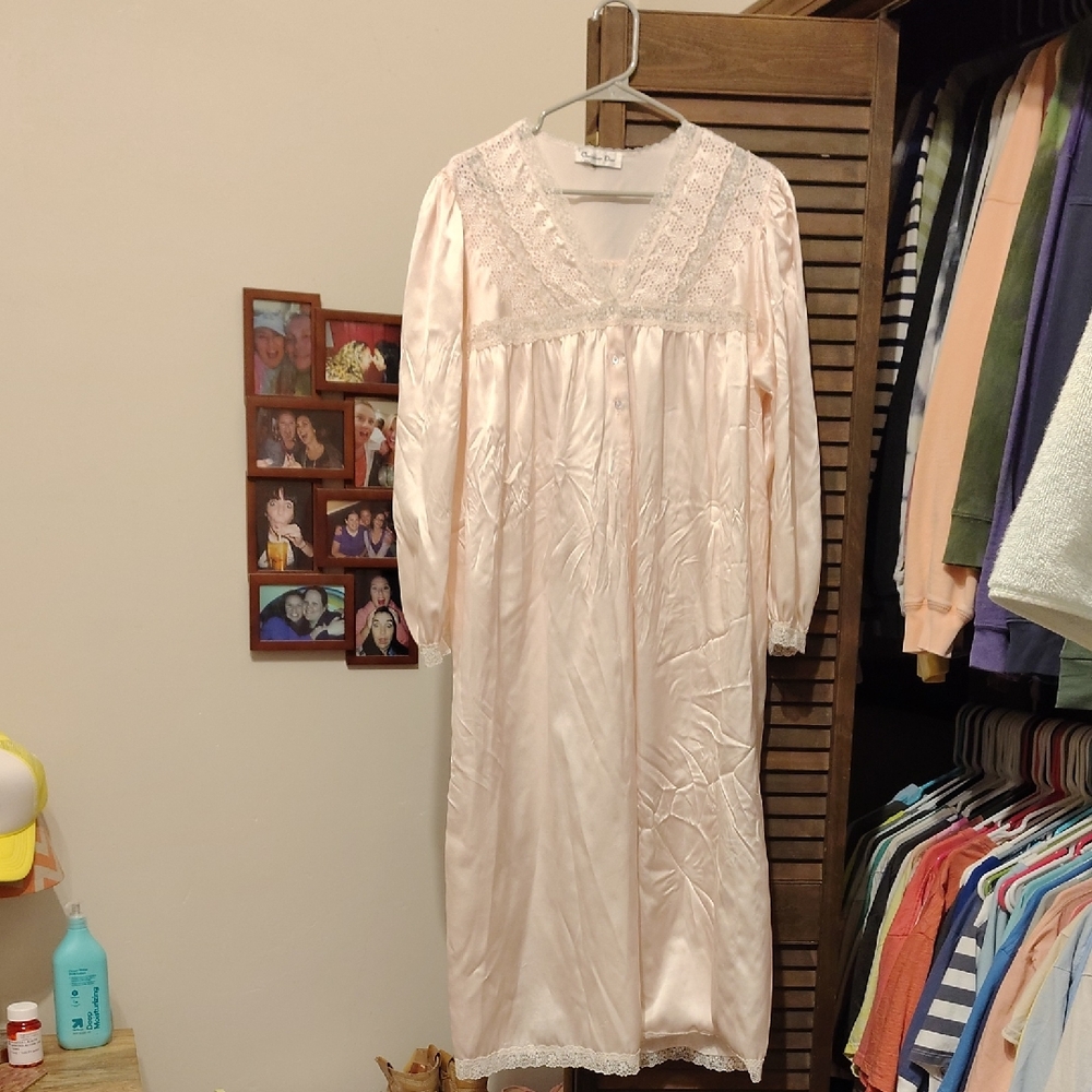 Christian Dior Soft Pink Lace Nightgown